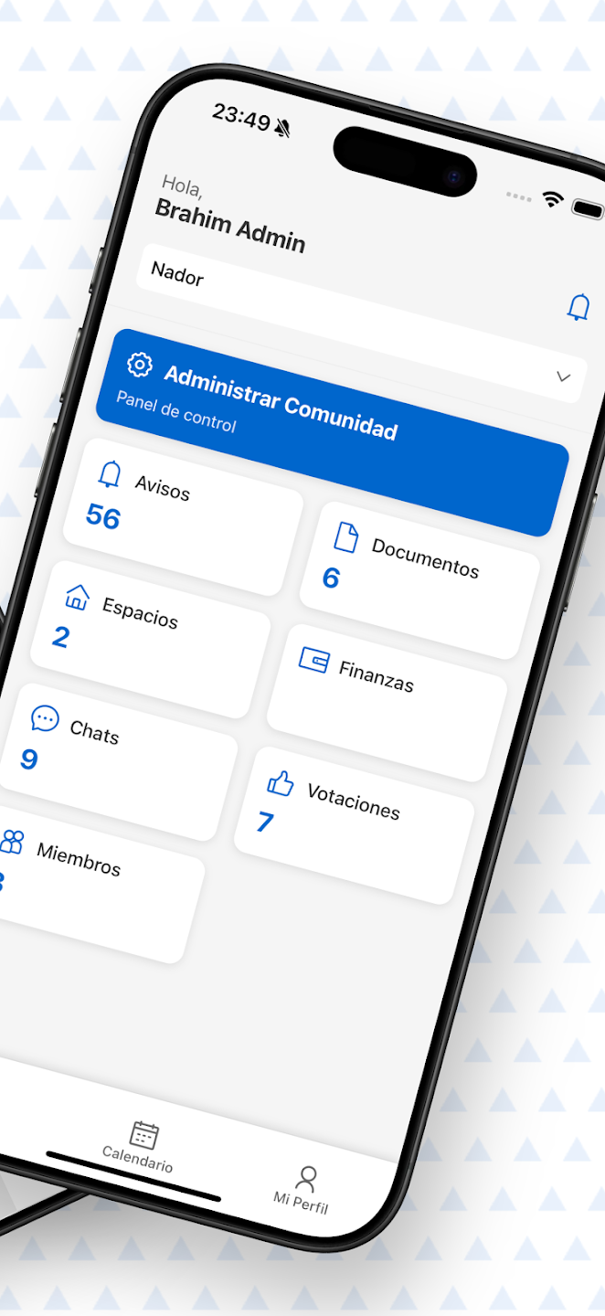 MiComunidadApp — panel de comunidad