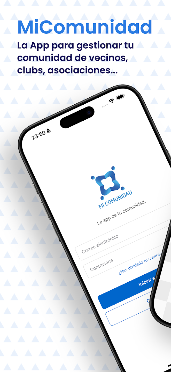 MiComunidadApp en iPhone